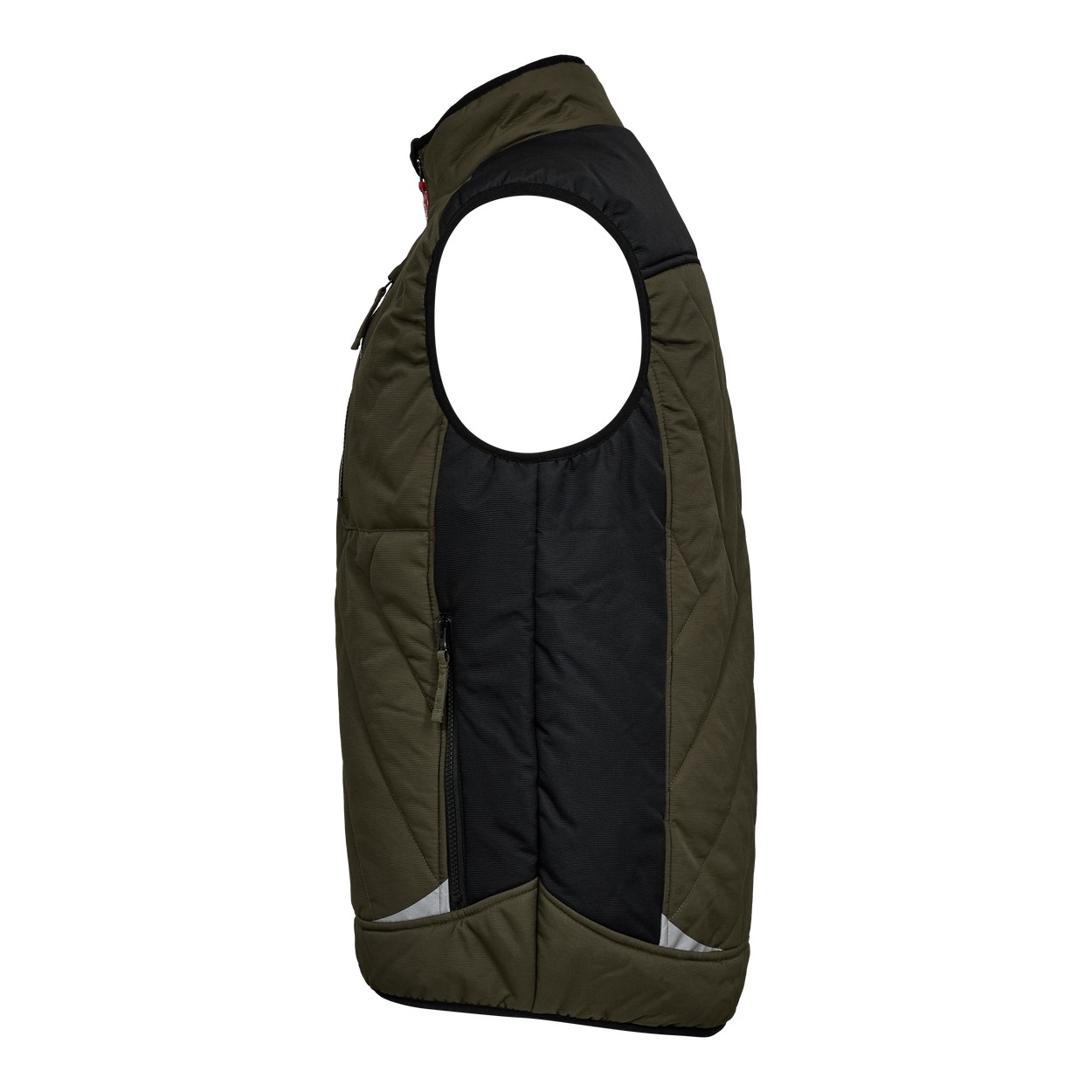 ENGEL Galaxy Stepp-Winterweste in Forest Green/Schwarz, Größe XS