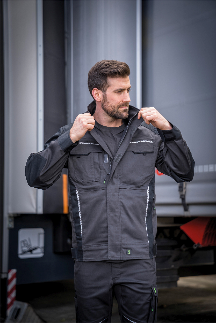 Bundjacke FLEXJ28 Flex Line in Anthrazit/Schwarz, Gr. 2XL von Leibwächter