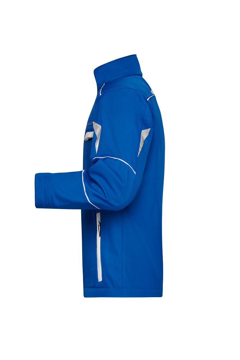 Workwear Softshell Jacket - COLOR - "JN851" in Royal/White, Größe 6XL - Daiber