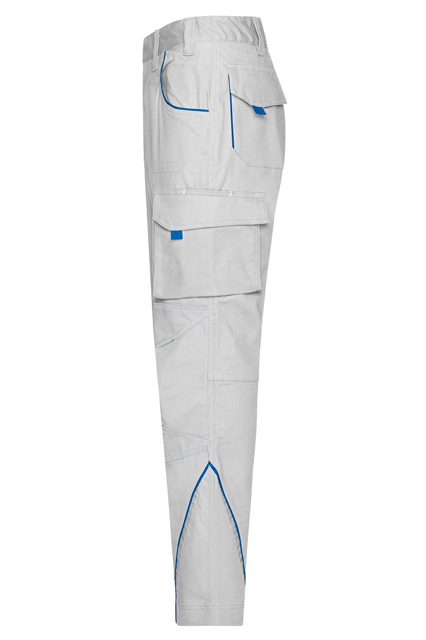 Workwear Pants - COLOR - "JN847" in White/Royal, Größe 62 - Daiber
