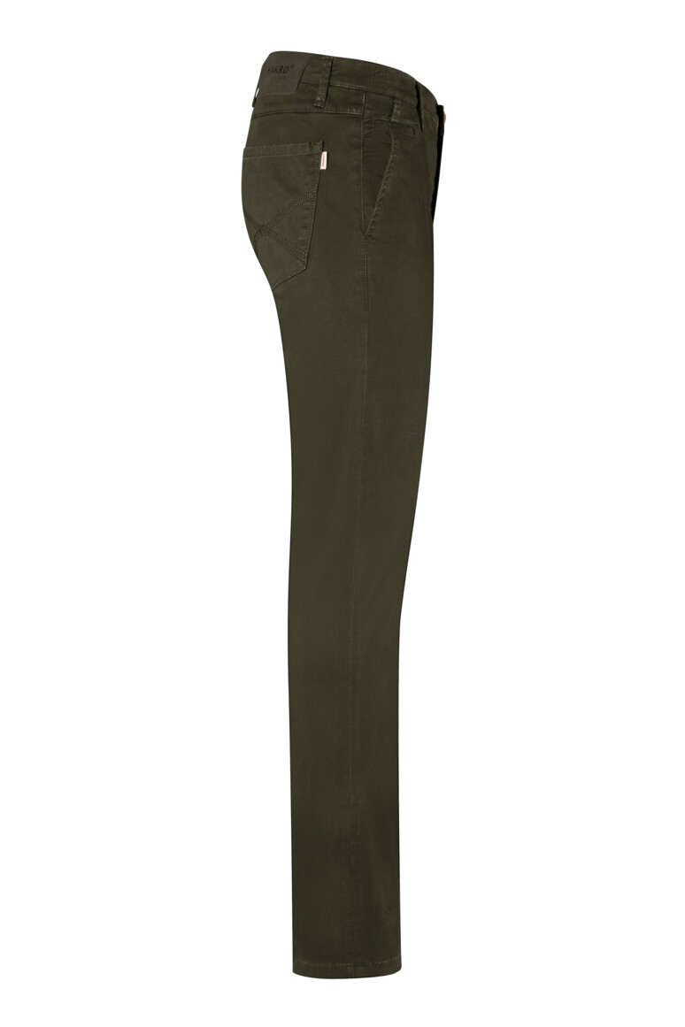 HAKRO 707 Chinohose X-Stretch in Olive, Größe 3XL