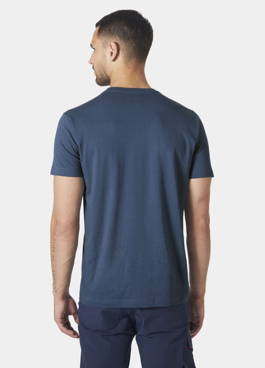T-Shirt Logo in Deep Steel, Gr. XS von Helly Hansen Workwear
