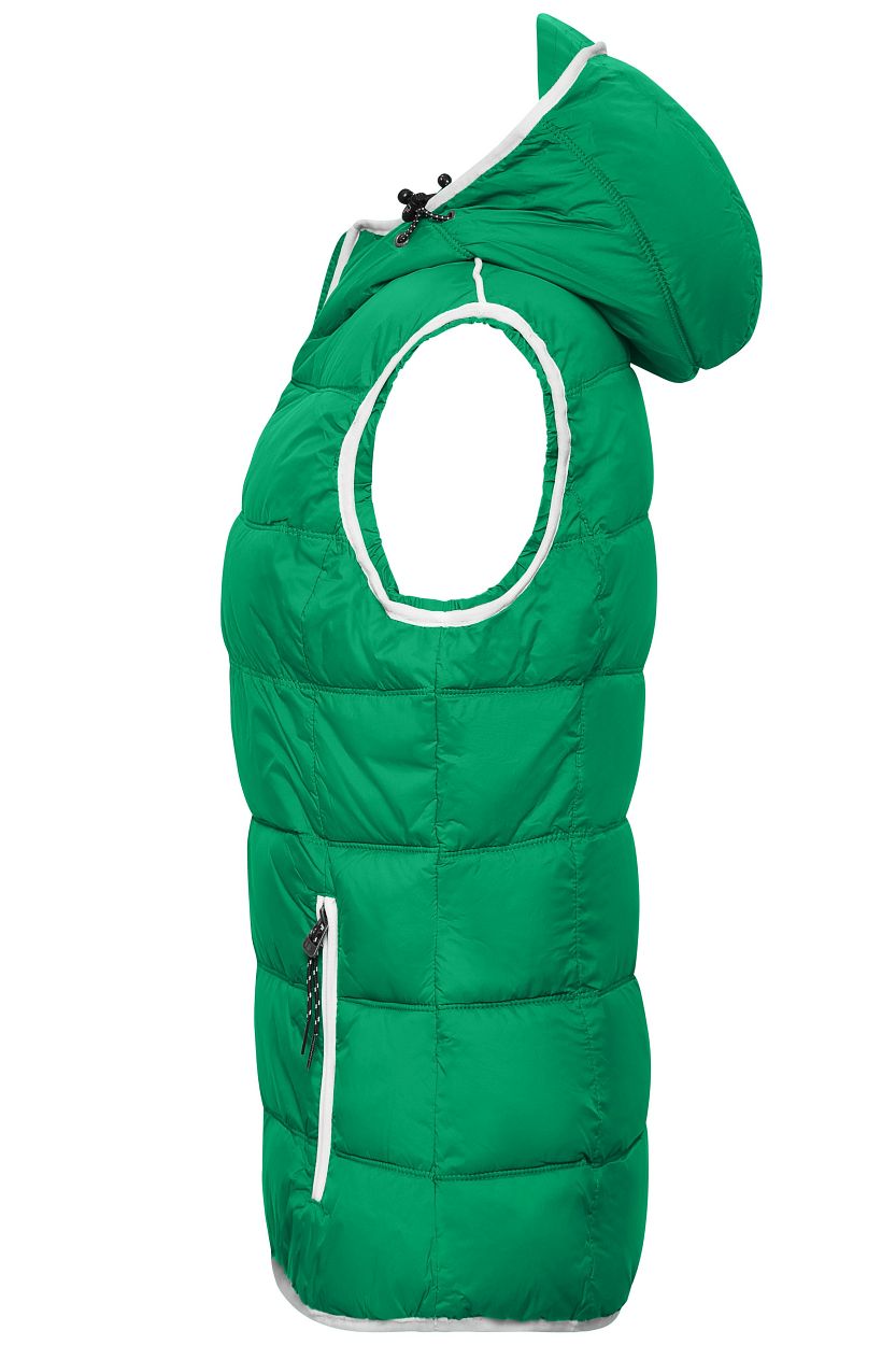 Ladies' Maritime Vest "JN1075" in Irish-Green/White, Größe 2XL - Daiber