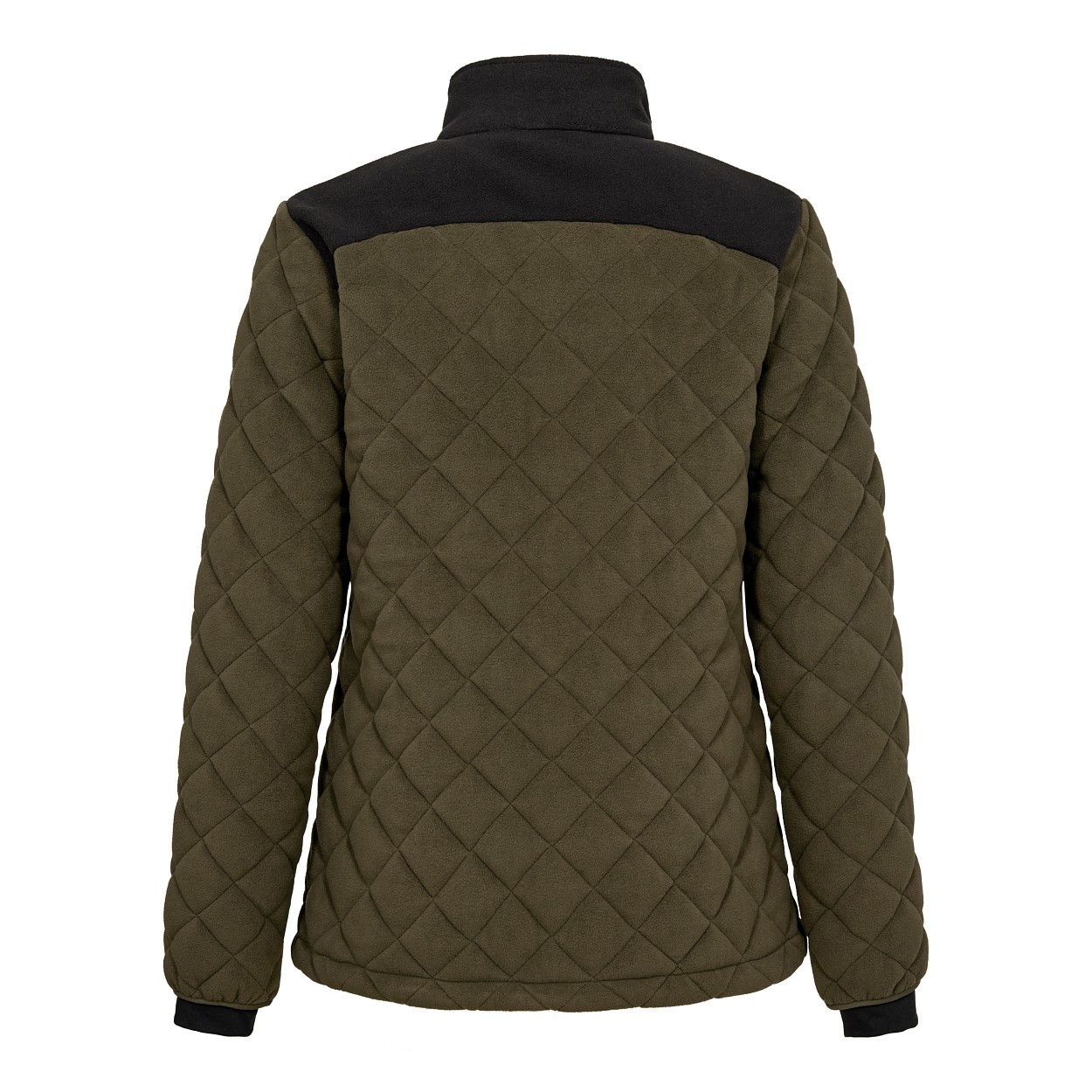 ENGEL Entire Damen Gestepptes-Fleecejacke in Forest Green/Schwarz, Größe XS