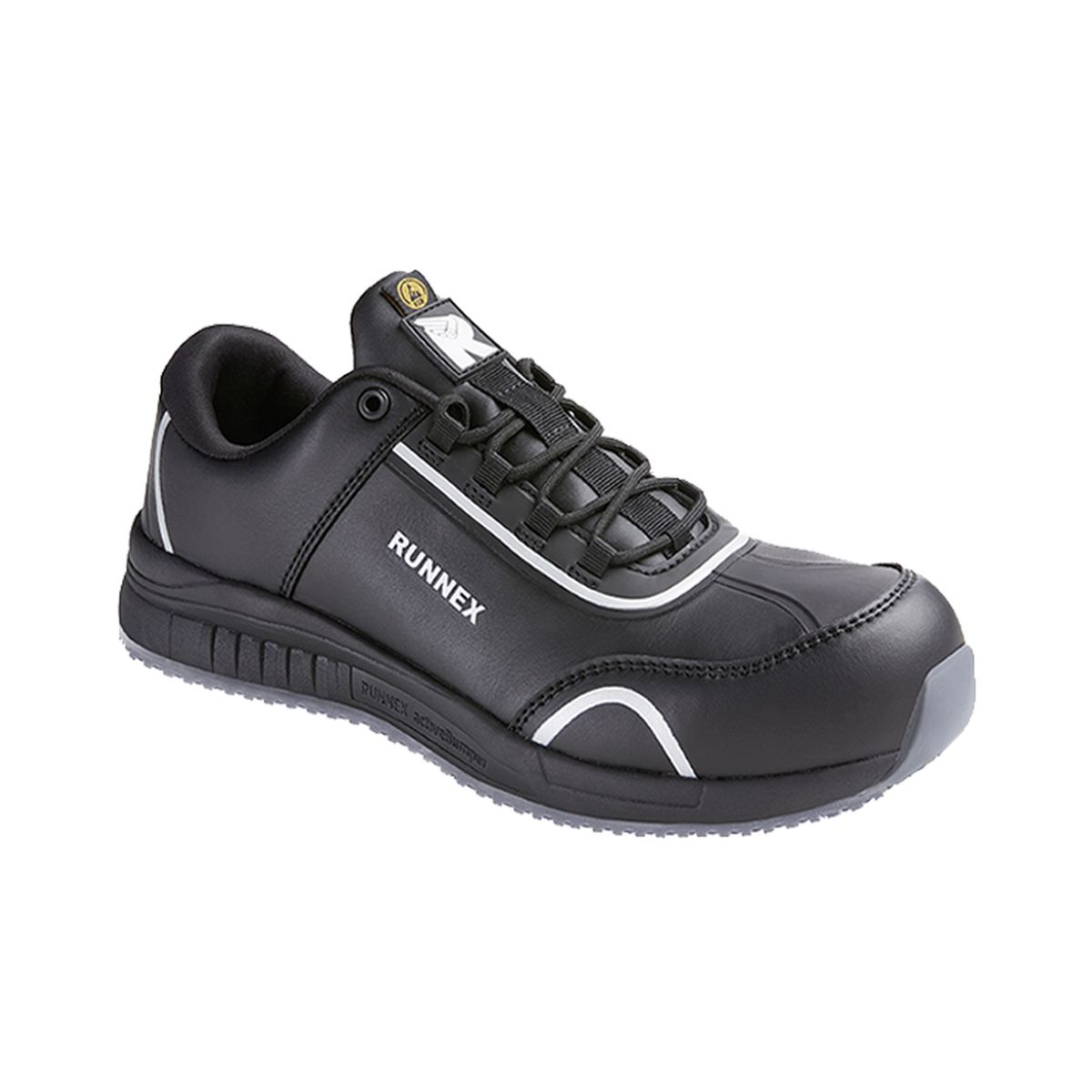 RUNNEX® S3S-ESD-Sicherheitshalbschuhe SportStar in Schwarz, Gr. 48