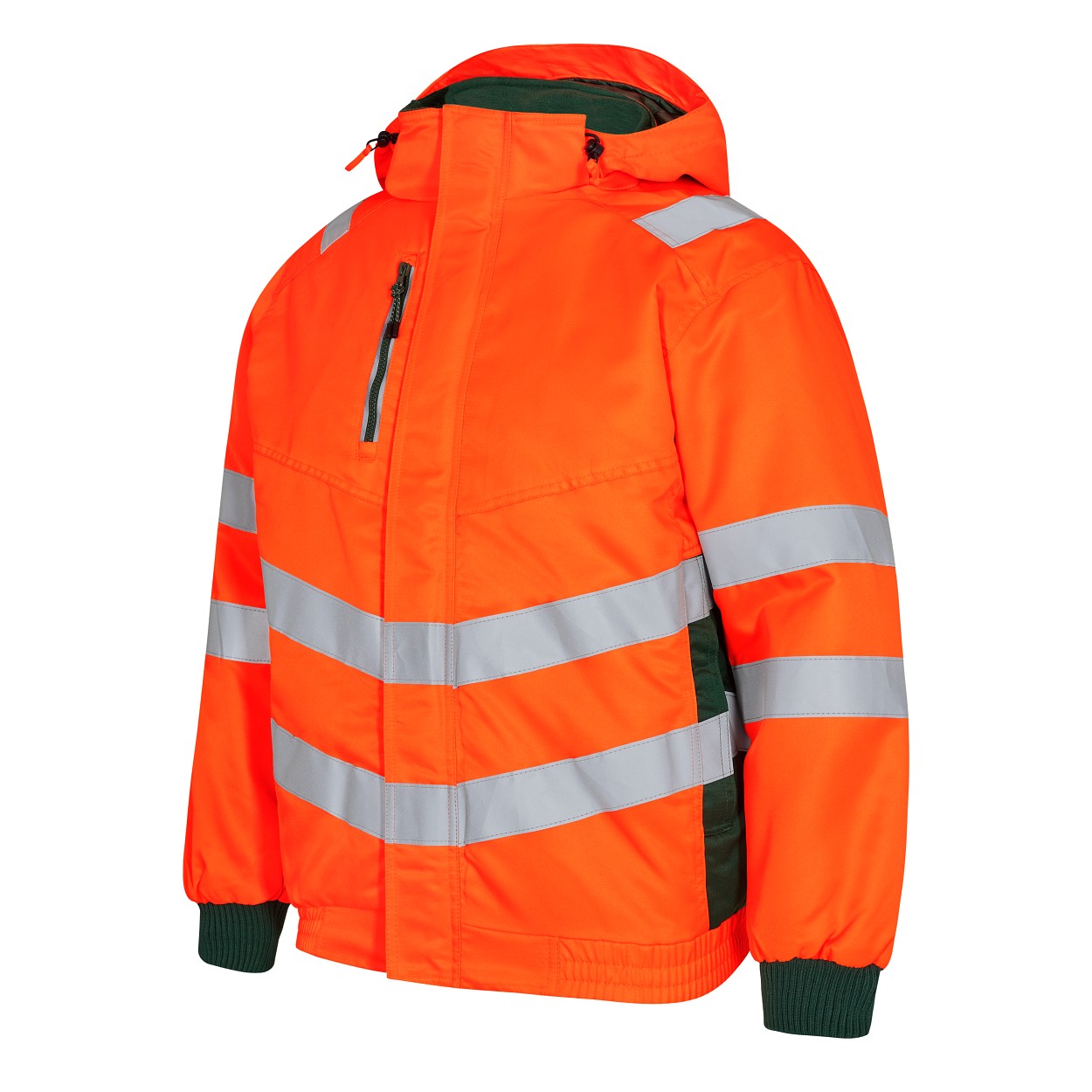 ENGEL Safety Pilotjacke in Orange/Grün, Größe XS