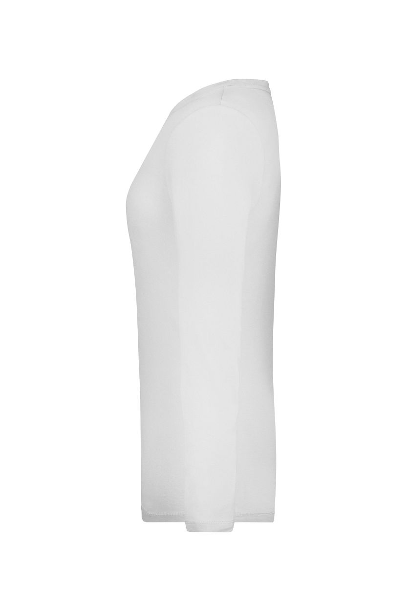 Ladies' Stretch Shirt Long-Sleeved "JN927" in White, Größe 2XL - Daiber