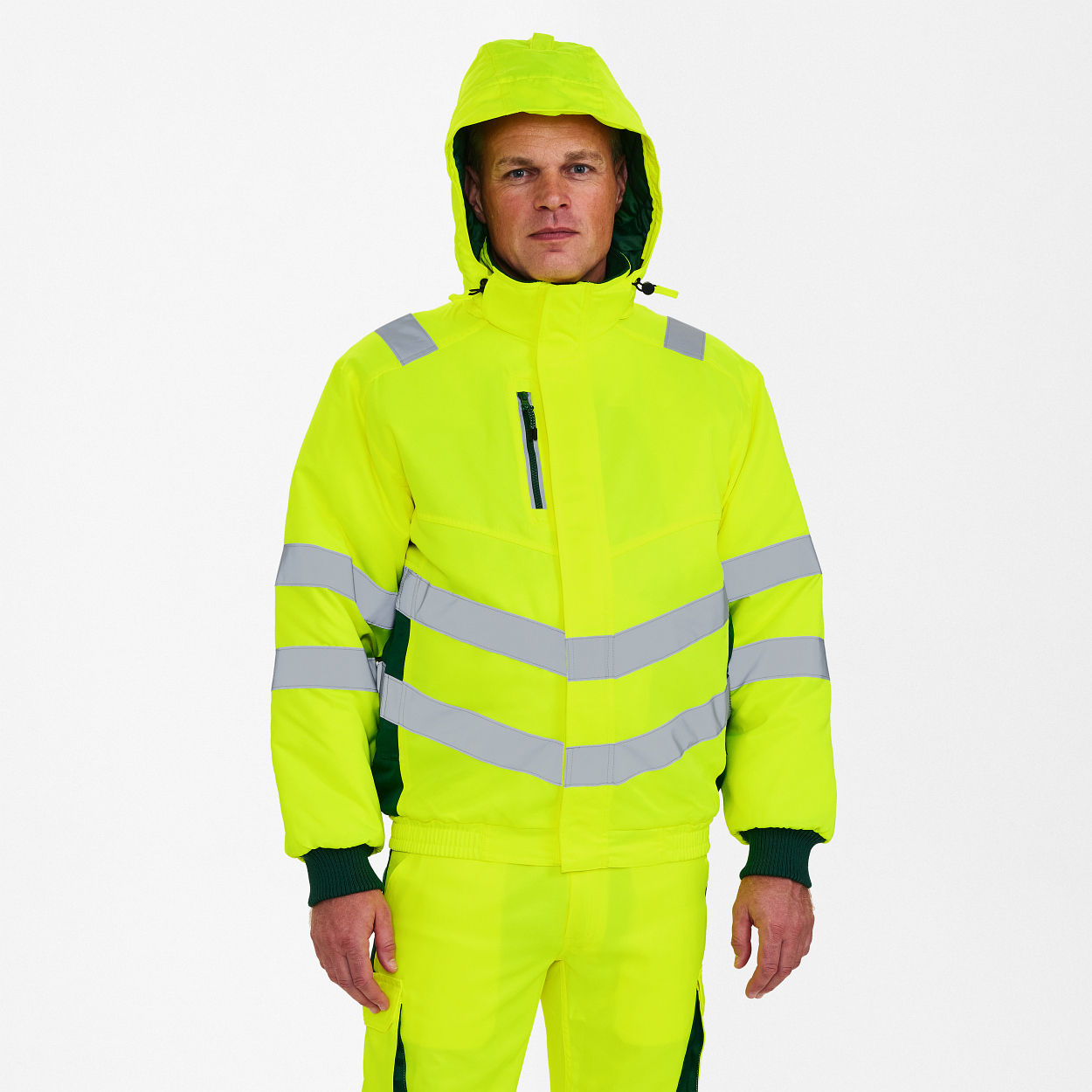 ENGEL Safety Pilotjacke in Gelb/Grün, Größe XS