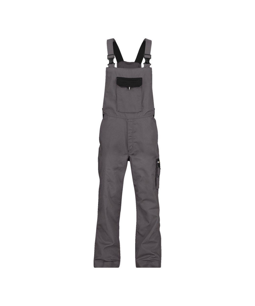 Zweifarbige Arbeitslatzhose "DASSY® Calais" in ZEMENTGRAU/SCHWARZ, Größe 58 - langer Schritt PESCO61