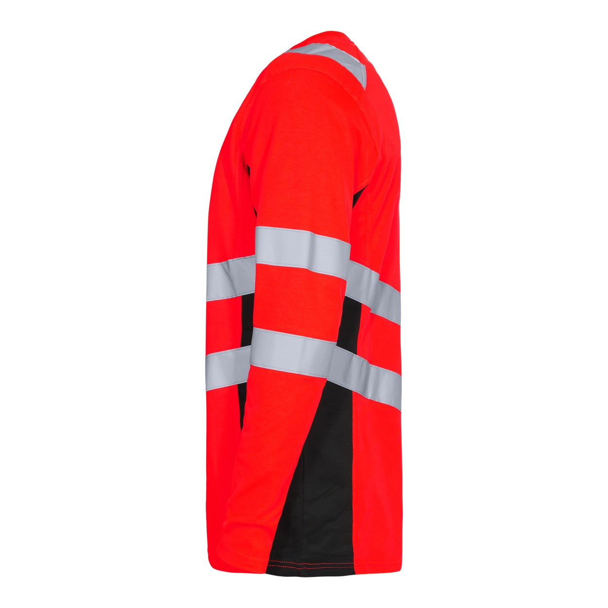 ENGEL Safety Langarm-Shirt in Rot/Schwarz, Größe XS