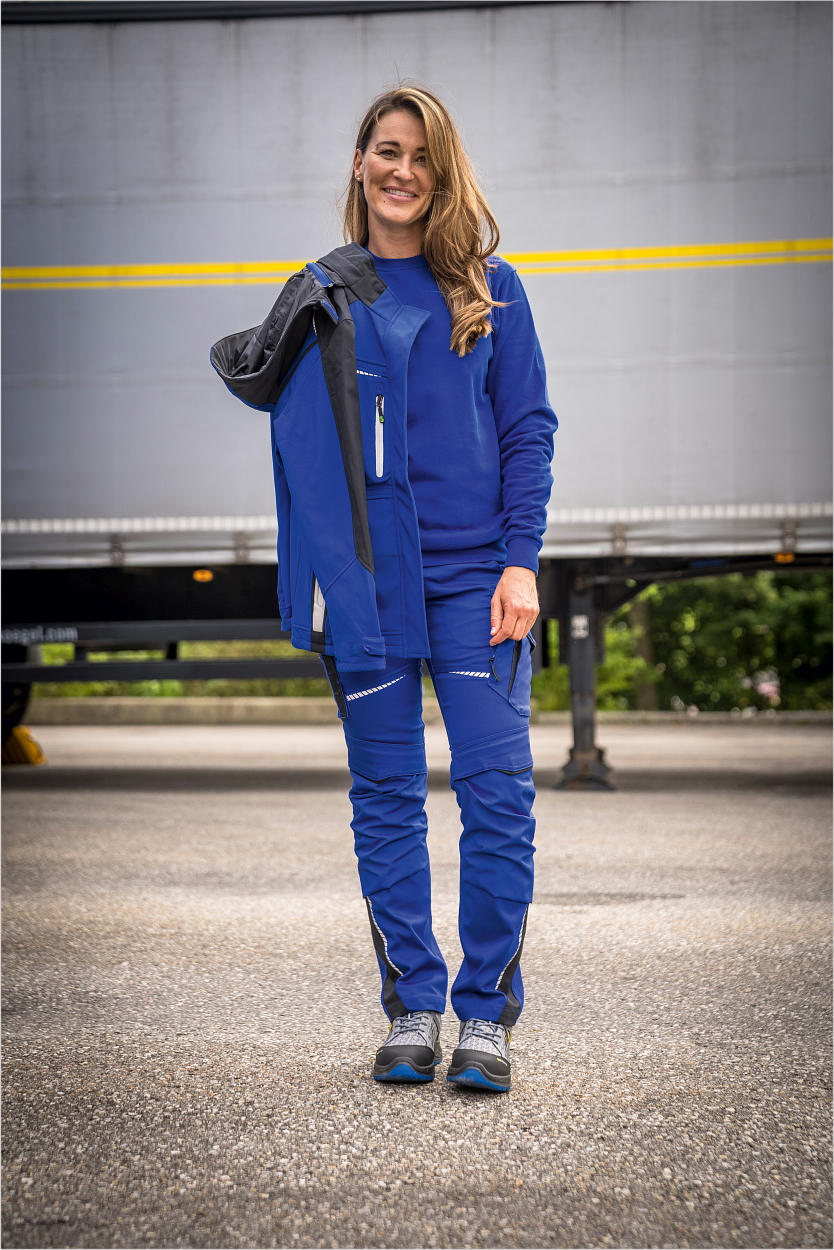 Damen Shorts Flex Line Kornblau/Schwarz FLXDK, Gr. 52 von Leibwächter