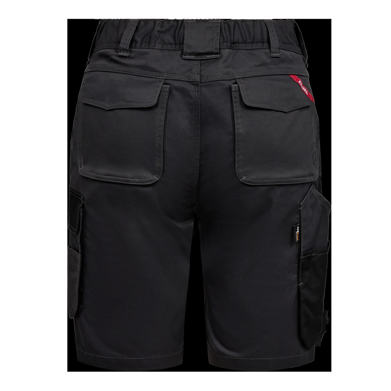 ENGEL Galaxy Damen Arbeitsshorts mit 2-Wege-Stretch in Anthrazitgrau/Schwarz, Größe 48