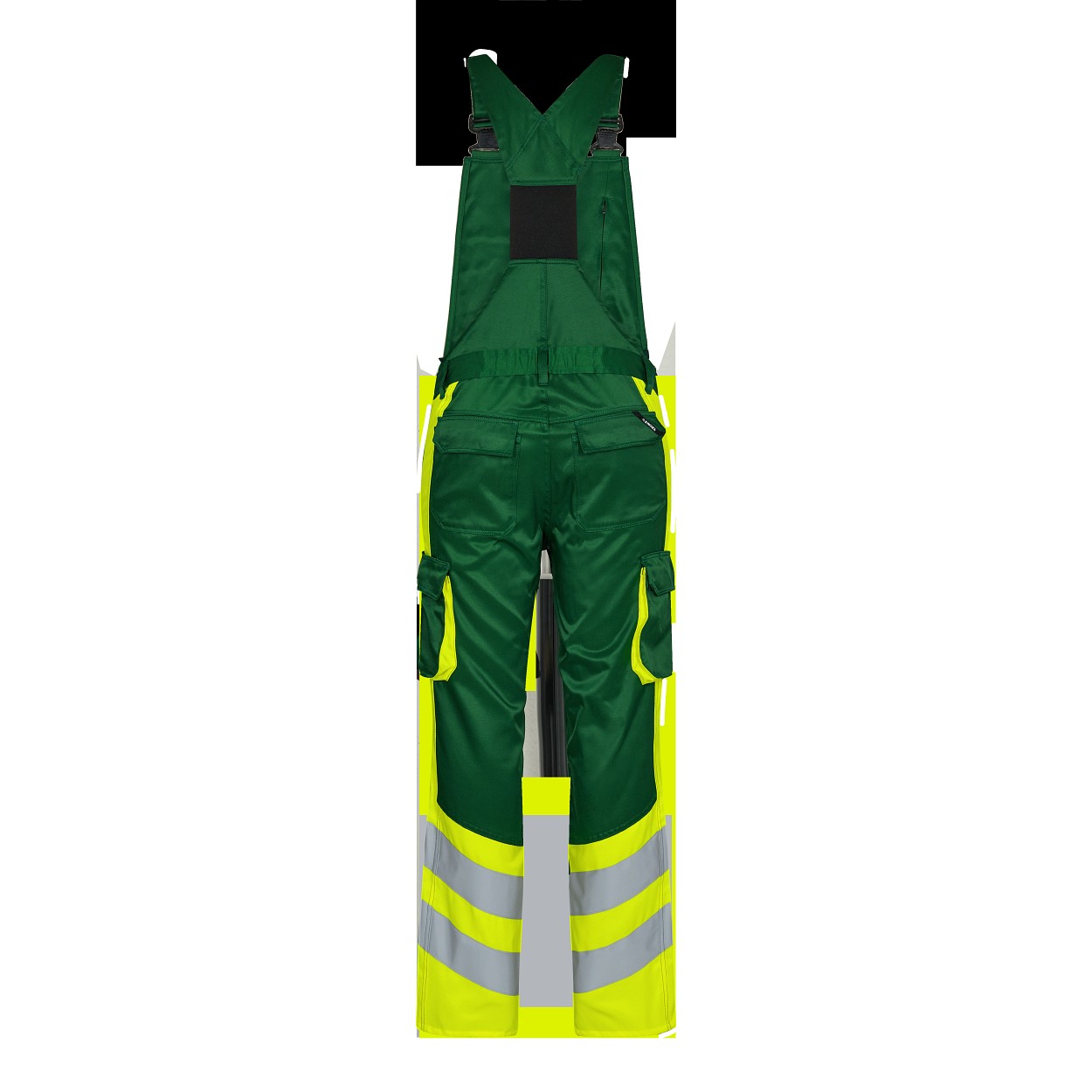 ENGEL Safety Light Latzhose in Green/Hivis yellow, Größe 106
