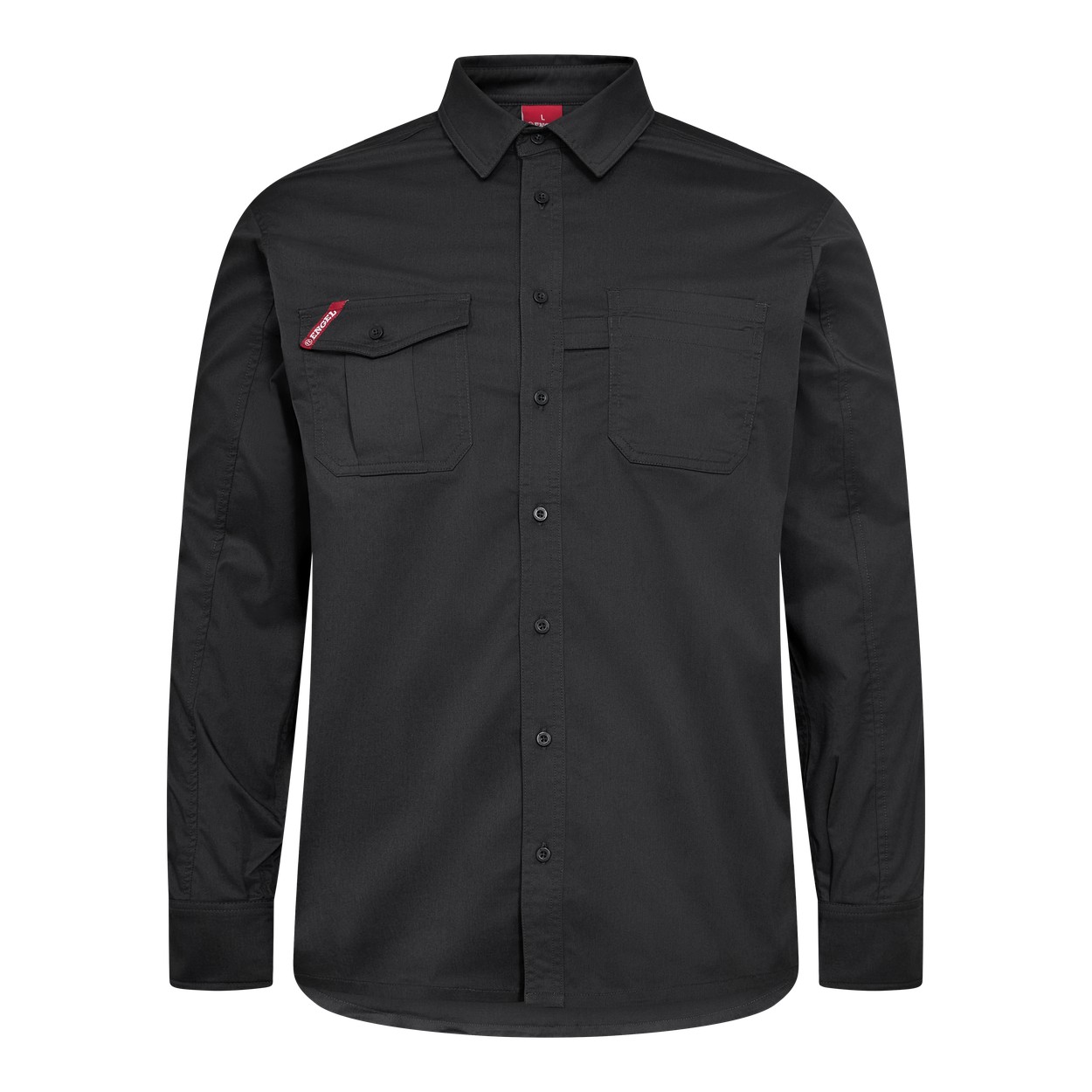 ENGEL Extend Hemd mit Stretch in Anthrazit Grau, Größe XS