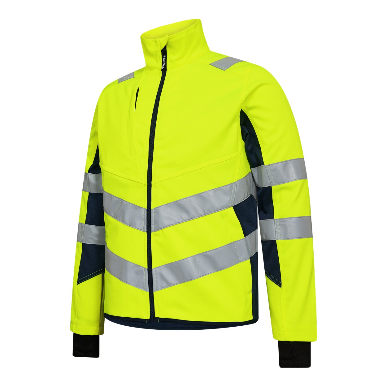 ENGEL Safety Arbeitsjacke mit 2-Wege-Stretch in Gelb/Blue Ink, Größe XS