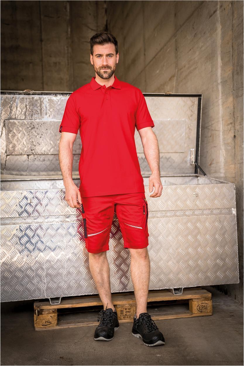 Herren-Shorts Flex Line Rot/Schwarz FLEXK, Gr. 68 von Leibwächter