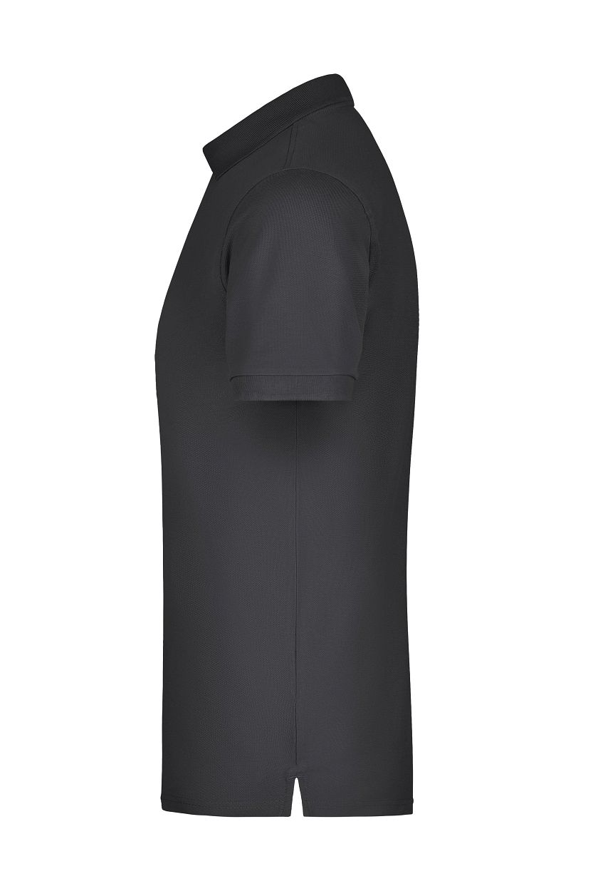 Men's Elastic Polo Piqué "JN710" in Black, Größe 3XL - Daiber