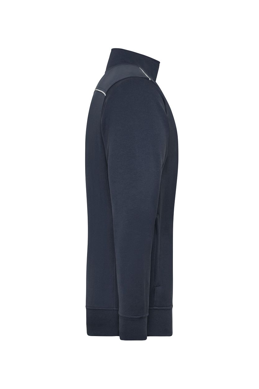 Workwear Sweat Jacket - SOLID - "JN894" in Navy, Größe 6XL - Daiber