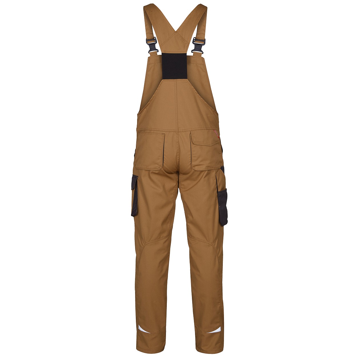 ENGEL Galaxy Light Latzhose in Toffee Brown/Anthrazit Grau, Größe 58