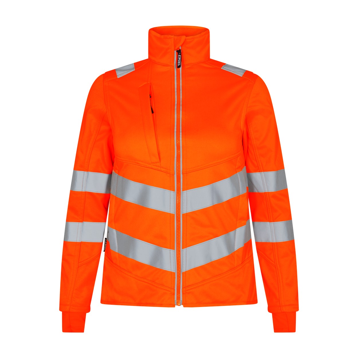 ENGEL Safety Damen Softshelljacke in Hi-vis Orange, Größe XS