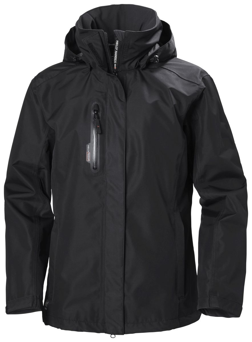 Wasserfeste Shell-Jacke Manchester in Black, Gr. M von Helly Hansen Workwear