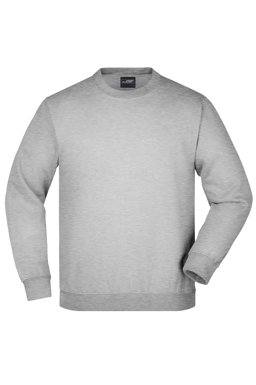 Round-Sweat Heavy Junior "JN040K" in Grey-Heather, Größe 2XL - Daiber