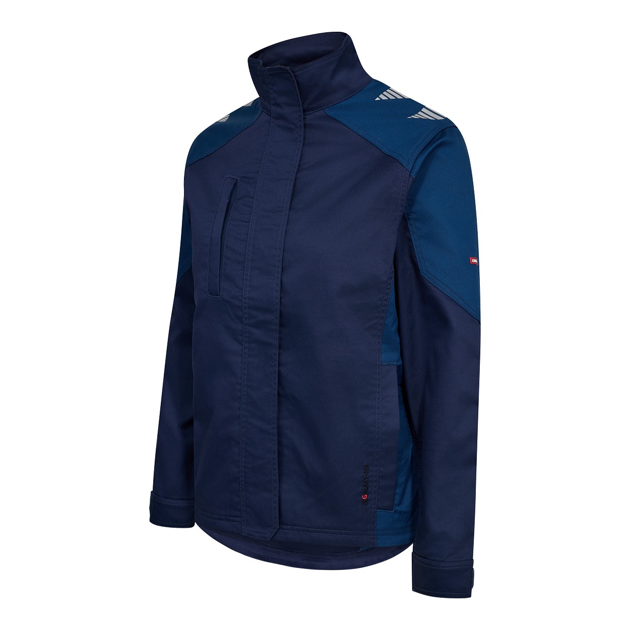 Galaxy Damen Arbeitsjacke mit Stretch in Blue Ink/Dark Petrol, Größe XS