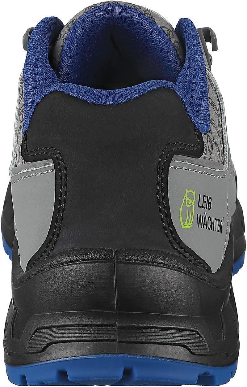 Halbschuh L1294 Brüssel in Grau/Schwarz/Blau, Gr. 47 von Leibwächter