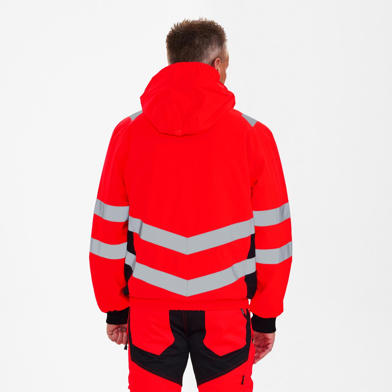 ENGEL Safety Pilotjacke in Rot/Schwarz, Größe XS