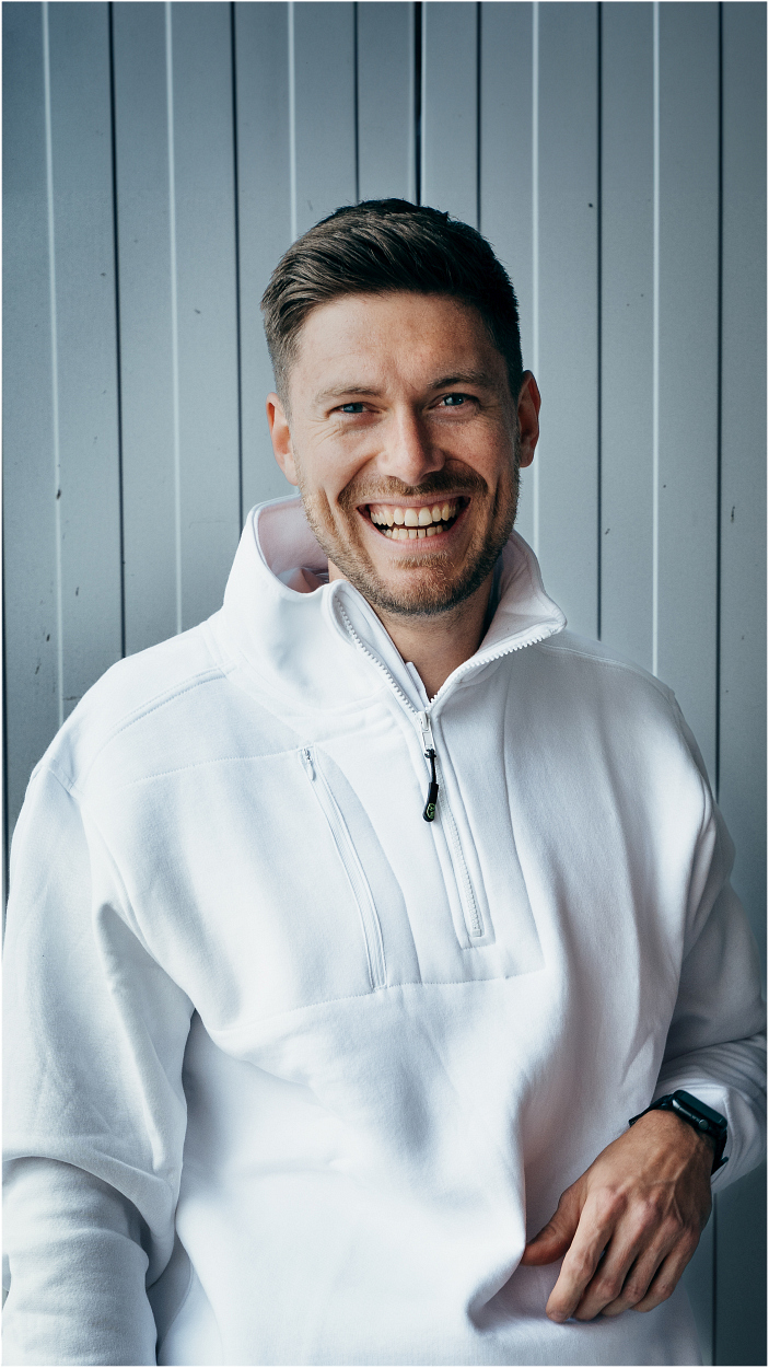 Zip-Sweater "Paul" Flex Line Weiß FLEXR, Gr. 2XL von Leibwächter