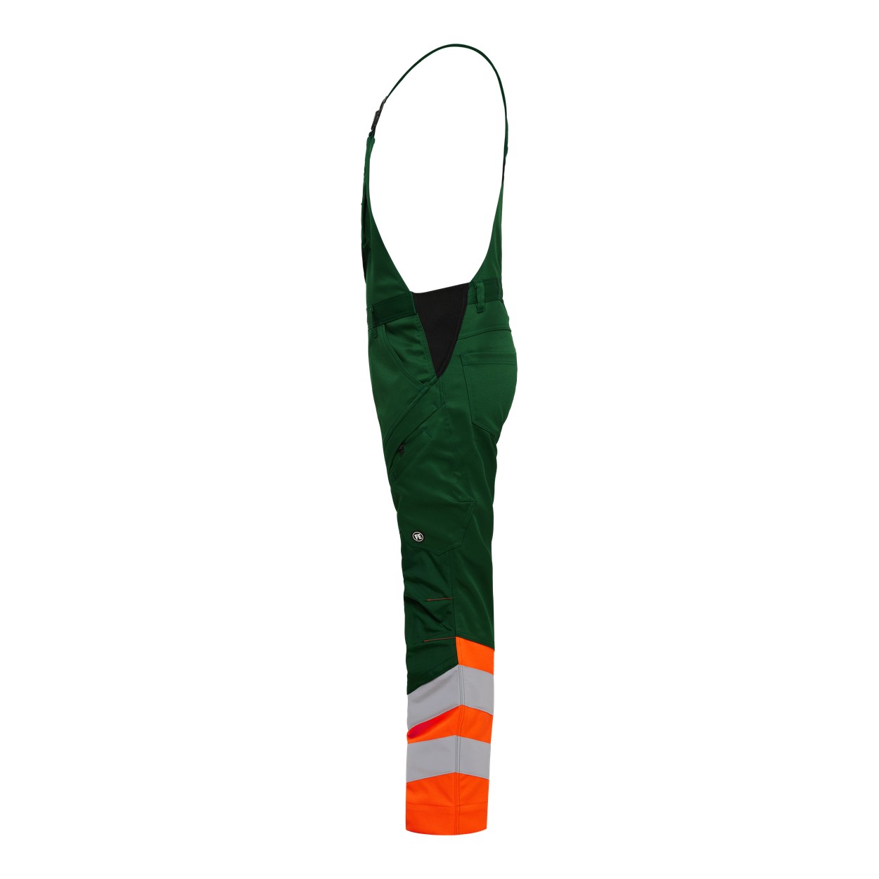 ENGEL Safety Latzhose mit 2-Wege-Stretch in Grün/Orange, Größe 26