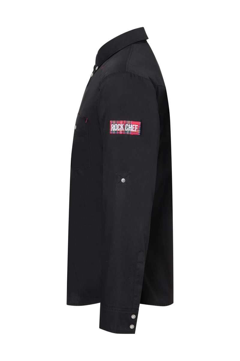Kochhemd Button-Down ROCK CHEF®-Stage2 Größe 66 in Schwarz von Karlowsky