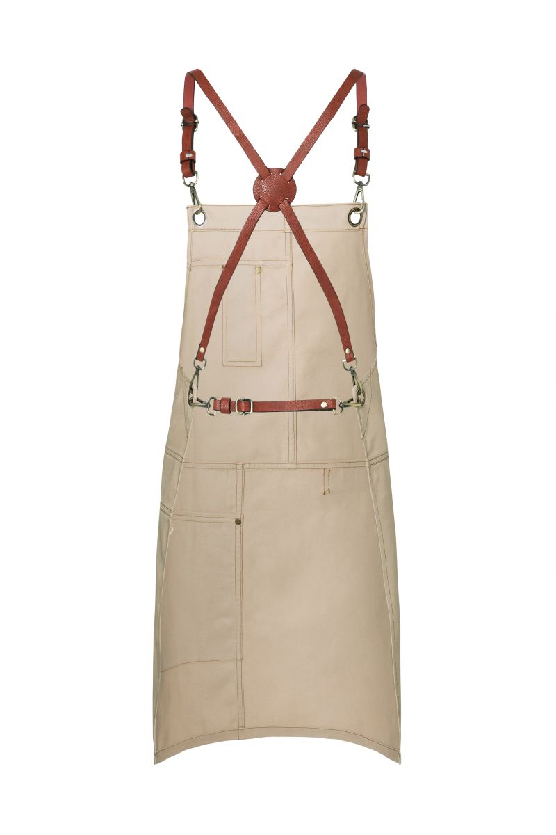 Latzschürze Urban X-Style in Beige von Karlowsky