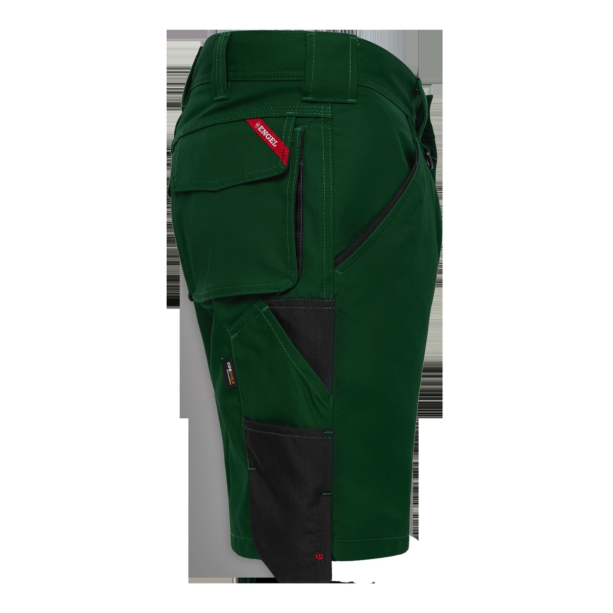 ENGEL Galaxy Arbeitsshorts in Grün/Schwarz, Größe 54