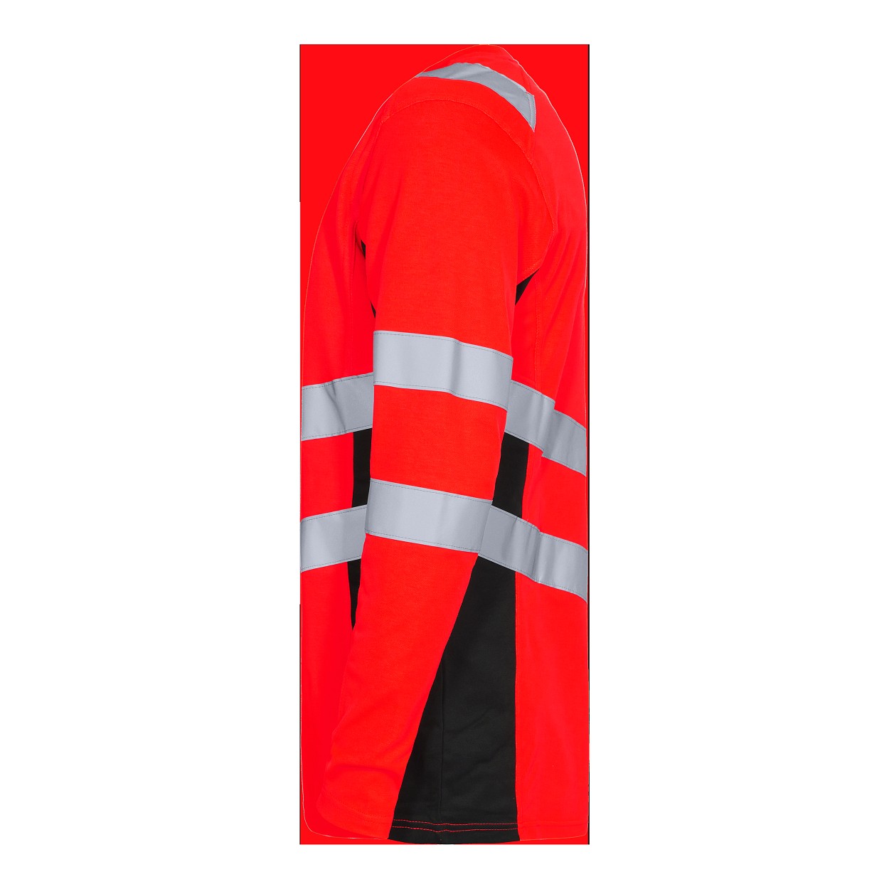 ENGEL Safety Langarm-Shirt in Rot/Schwarz, Größe XS