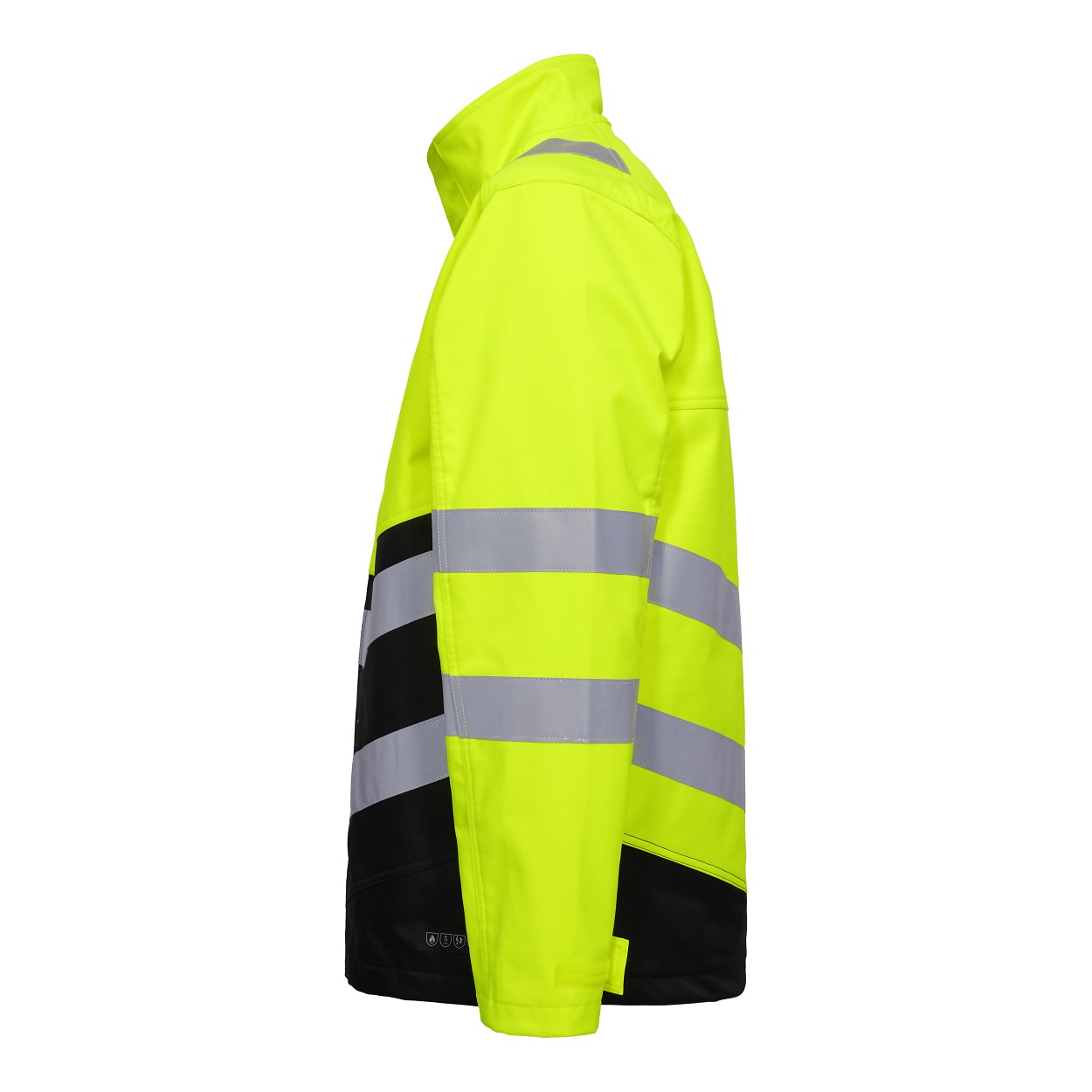ENGEL Safety+ Softshelljacke in Gelb/Schwarz, Größe XS