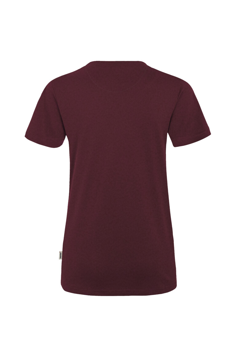 HAKRO 181 Damen V-Shirt MIKRALINAR® in Weinrot, Größe 6XL