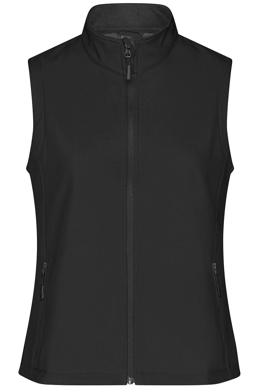Ladies' Promo Softshell Vest "JN1127" in Black/Black, Größe 2XL - Daiber