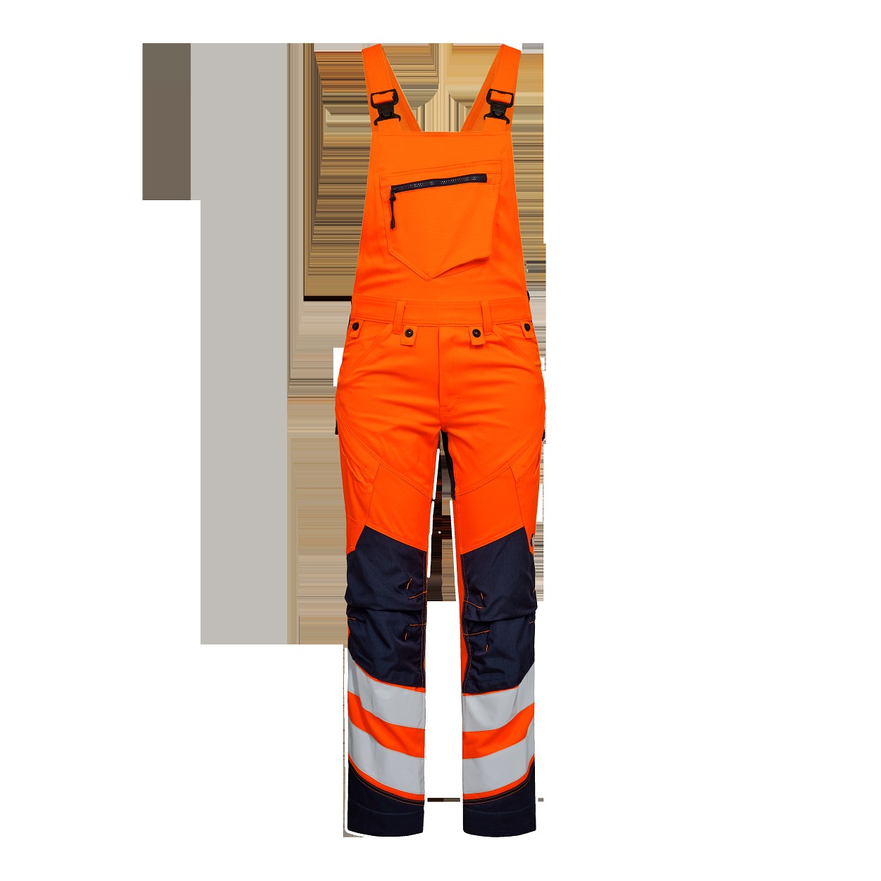ENGEL Safety Latzhose mit 2-Wege-Stretch in Orange/Blue ink, Größe 26