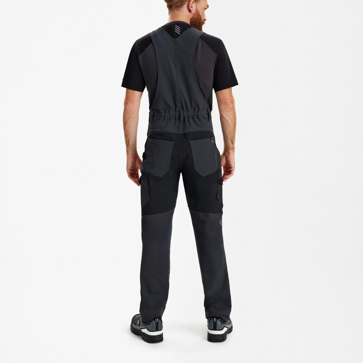 ENGEL Entire Latzhose mit 4-Wege-Stretch in Anthrazitgrau/Schwarz, Größe 26