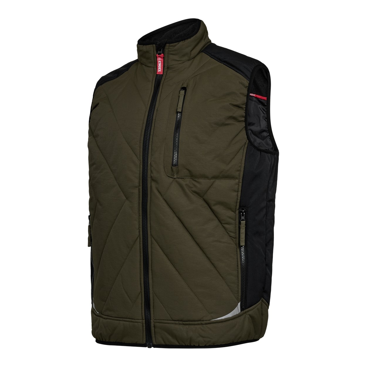 ENGEL Galaxy Stepp-Winterweste in Forest Green/Schwarz, Größe XS