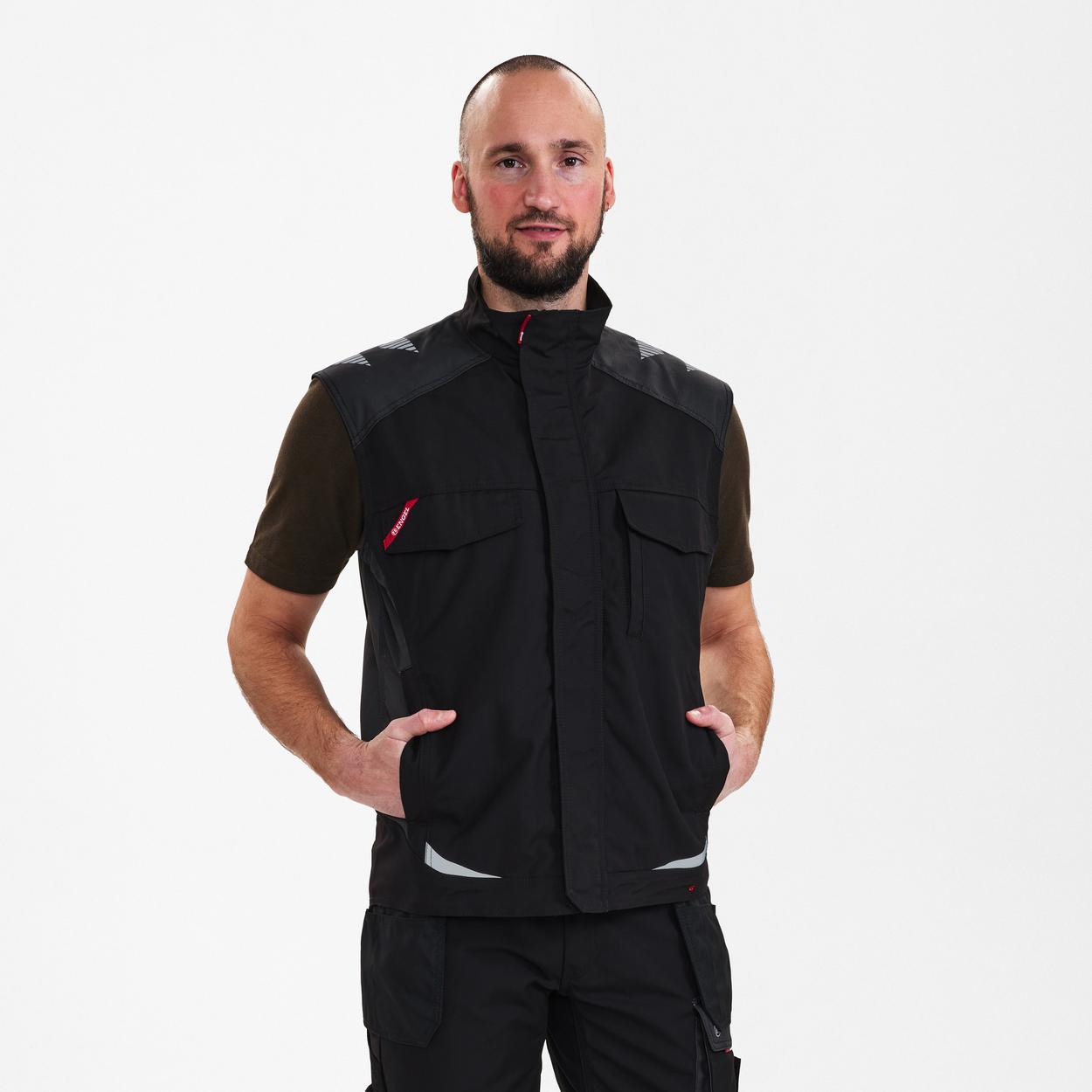 ENGEL Galaxy Serviceweste in Schwarz/Anthrazit Grau, Größe XS