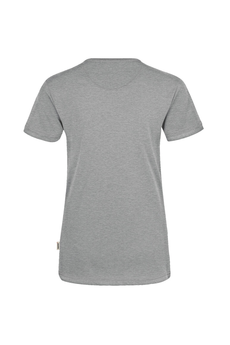 HAKRO 181 Damen V-Shirt MIKRALINAR® in Grau meliert, Größe 6XL