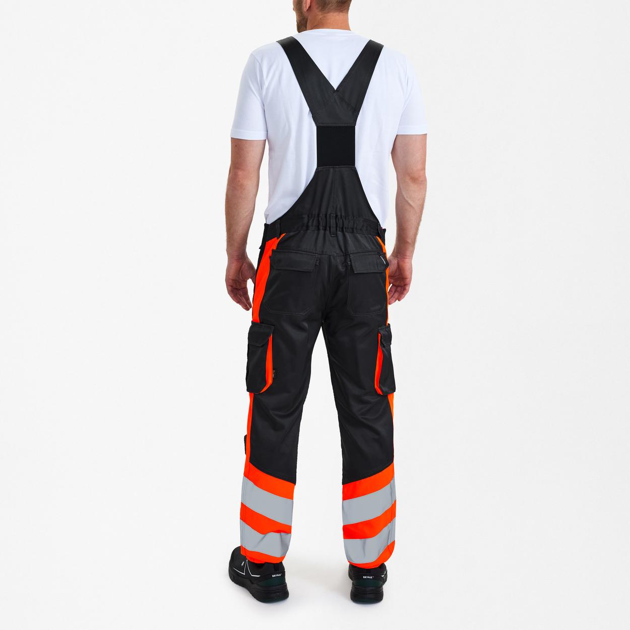 ENGEL Safety Light Latzhose in Anthrazit Grau/Orange, Größe 106