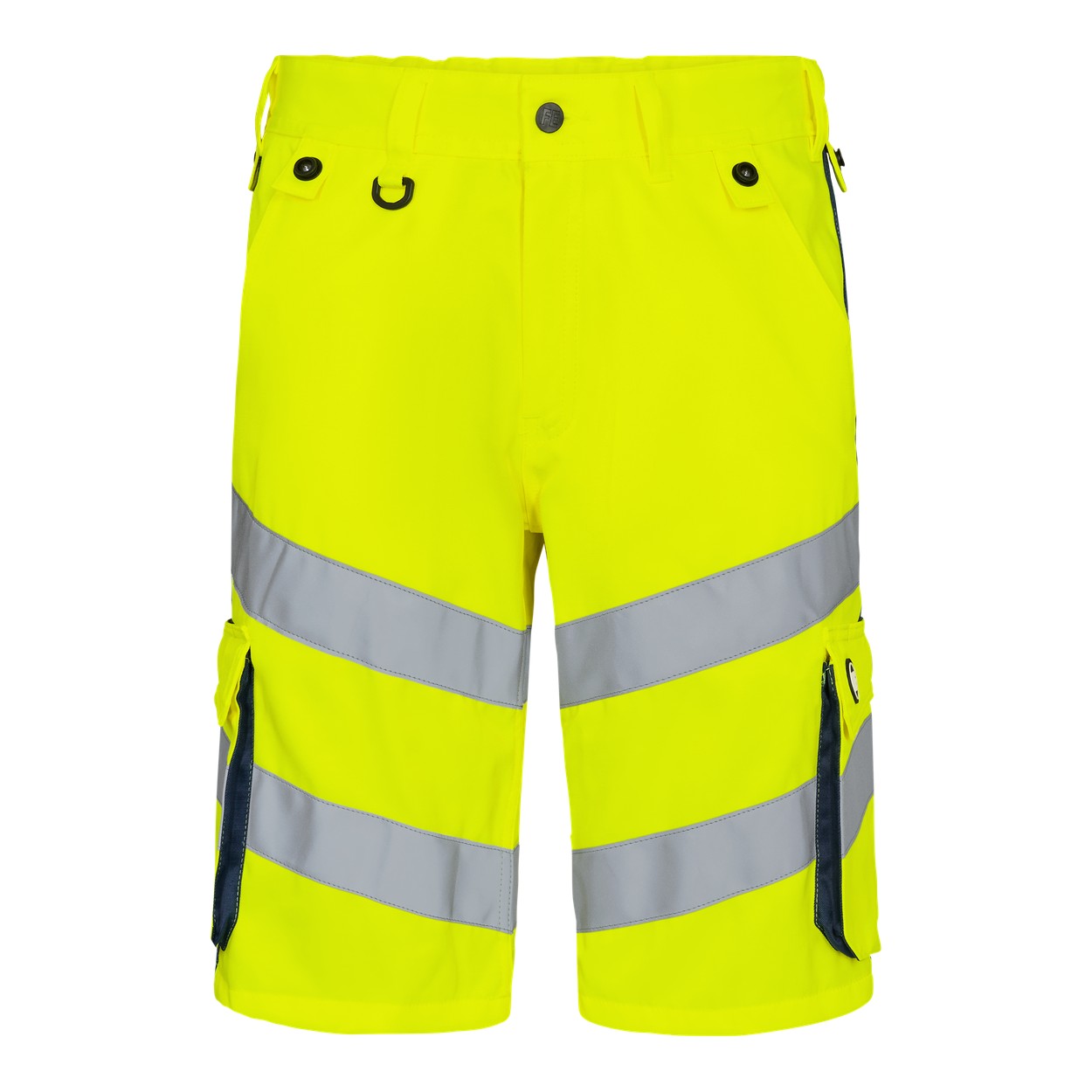 ENGEL Safety Light Arbeitsshorts in Gelb/Blue Ink, Größe 54
