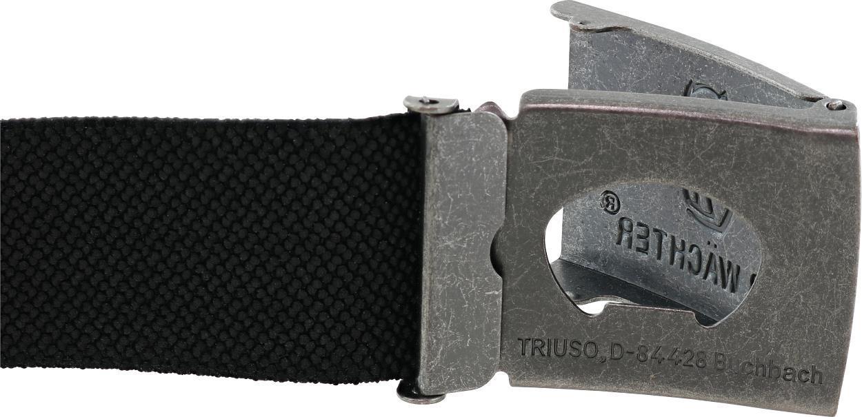 Stretchbandgürtel Schwarz mit Metallkoppel FLEXG70 Länge 90 cm von Leibwächter