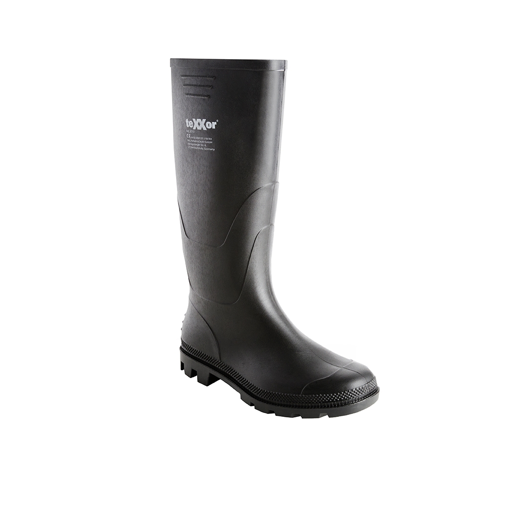 teXXor® PVC-Berufsstiefel in Schwarz, Gr. 44