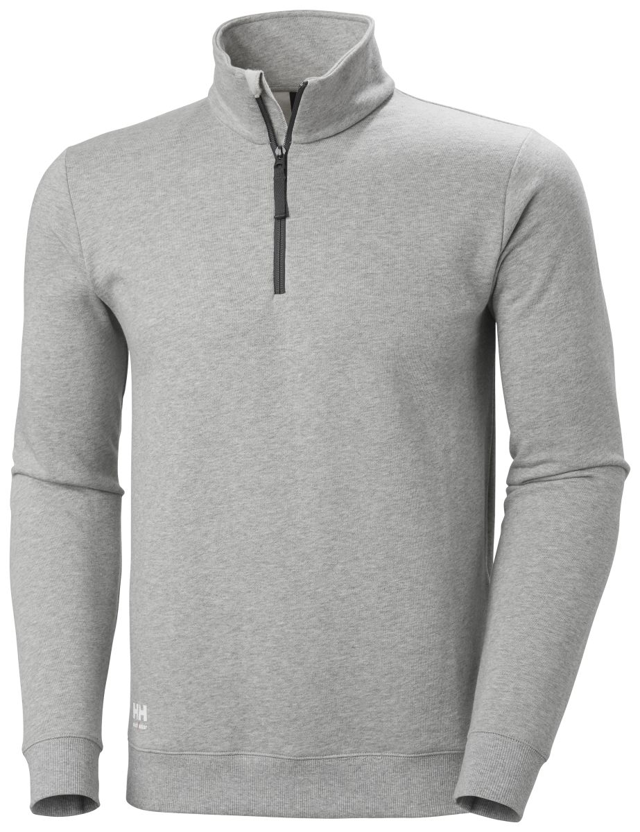 Halb-Zip Sweatshirt Classic in Grey Melange, Gr. 3XL von Helly Hansen Workwear Halb-Zip Sweatshirt Classic in Grey Melange, Gr. 3XL von Helly Hansen Workwear