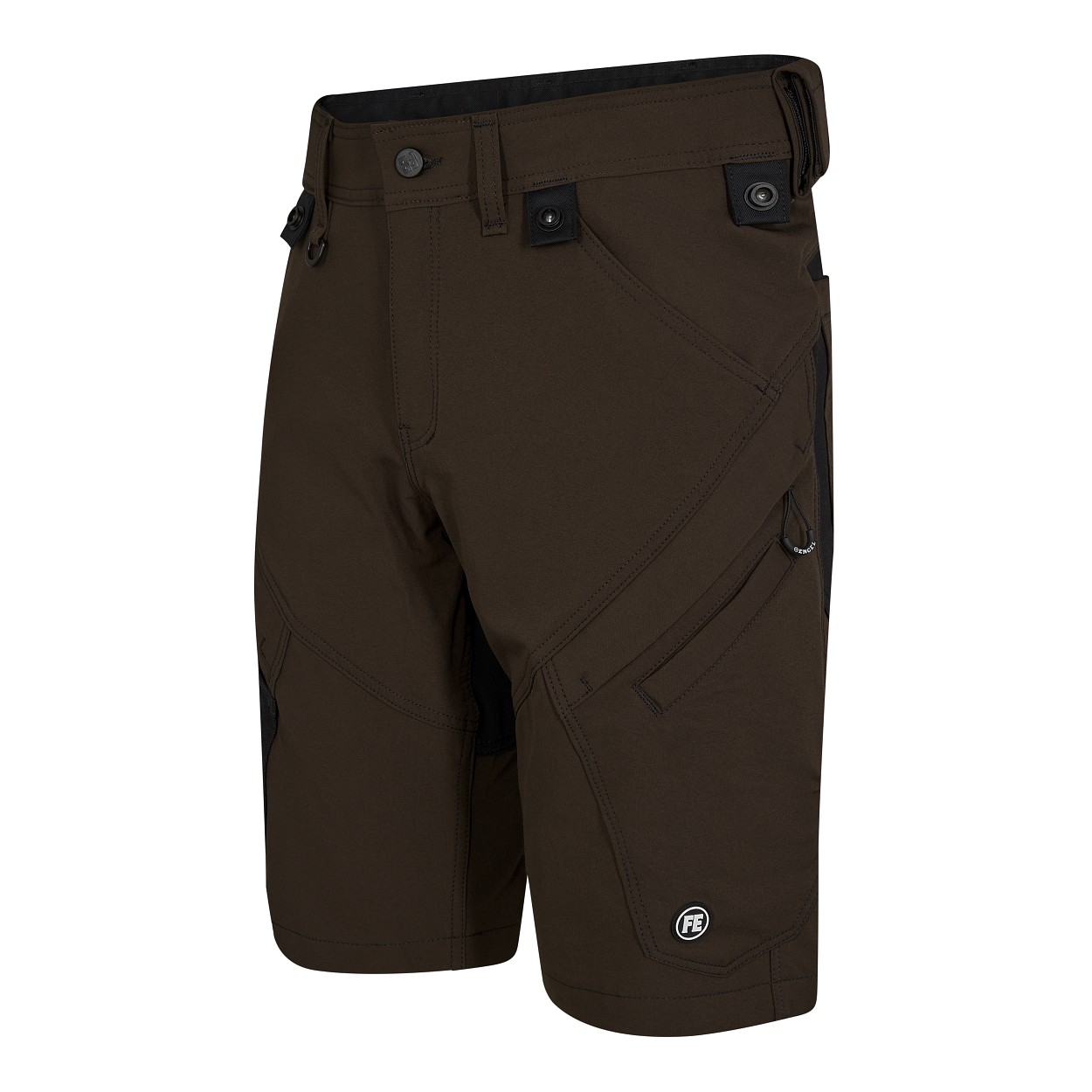 ENGEL X-treme Handwerkershorts mit 4-Wege-Stretch in Mokkabraun, Größe 54