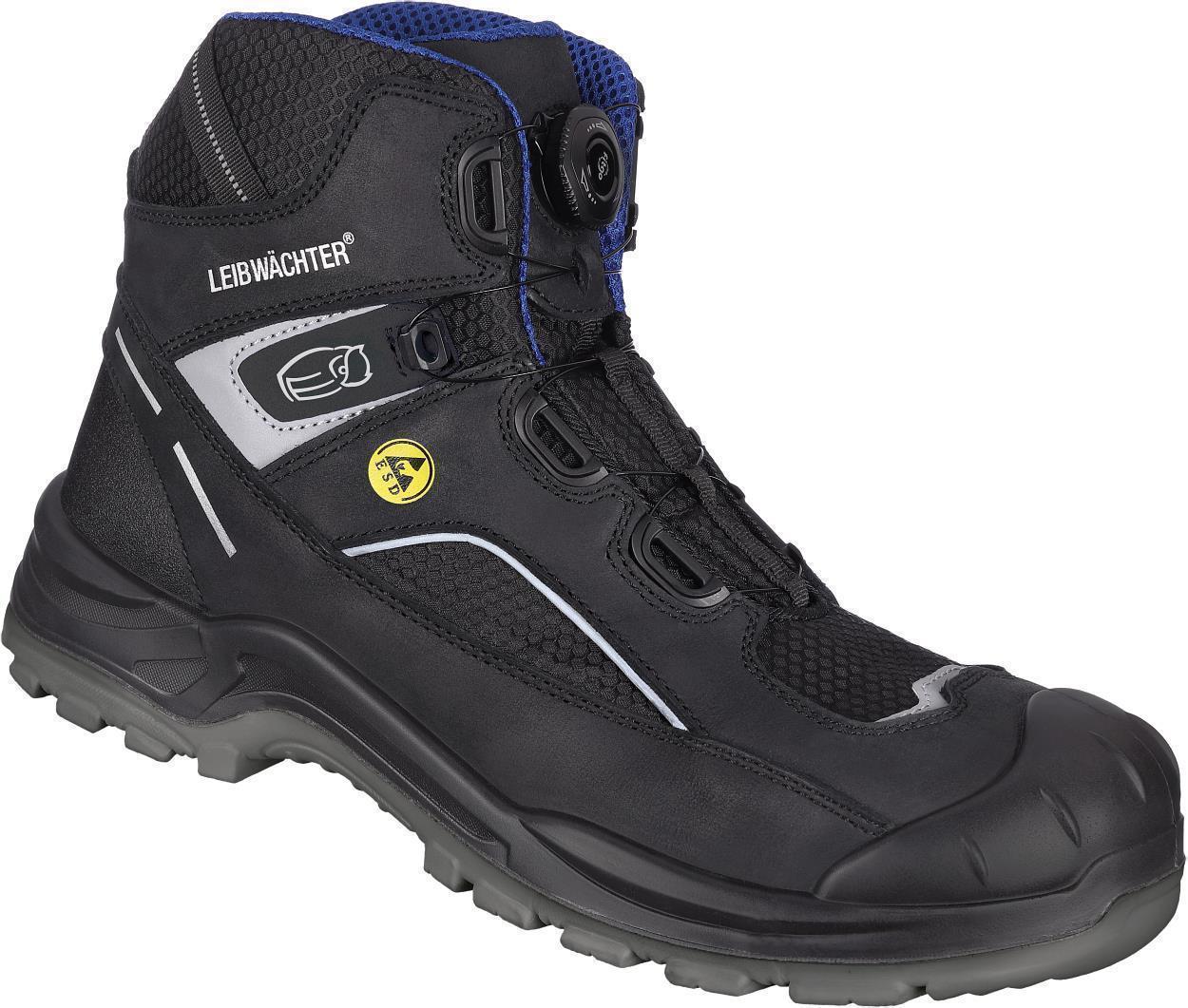 Stiefel niedrig L6141 Porto in Schwarz, Gr. 48 von Leibwächter